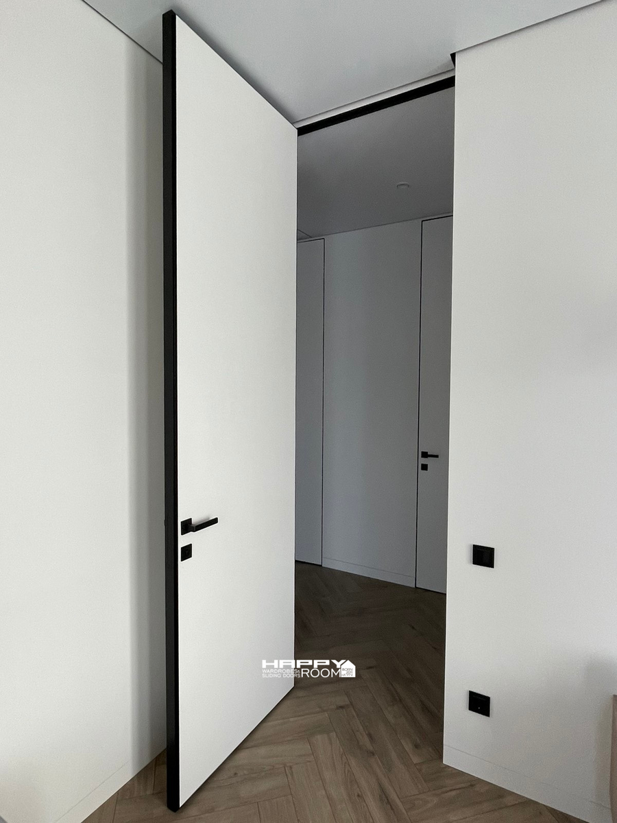 Двері приховані Simple Чорний короб Грунт полотно 2000x600 ALUFORM Simple_aludr2000x600black-grunt-in фото