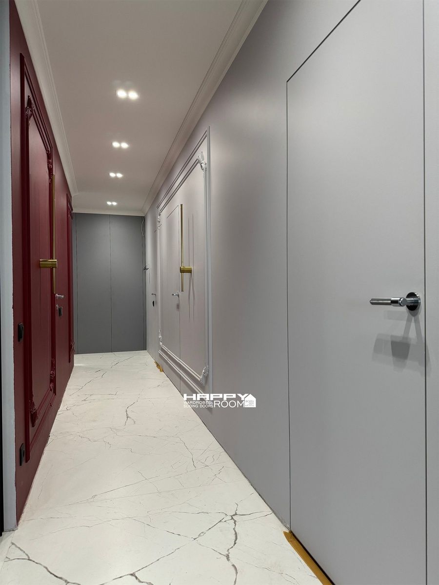 Двері приховані Сірі Фарбоване полотно 2000x600 ALUFORM aludr2000x600grey-in фото